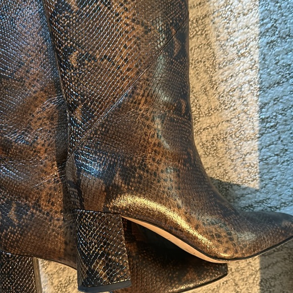 Dear Frances Verona Boots, size 38 in Snake Print Brown and Black (worn once) - Picture 7 of 10